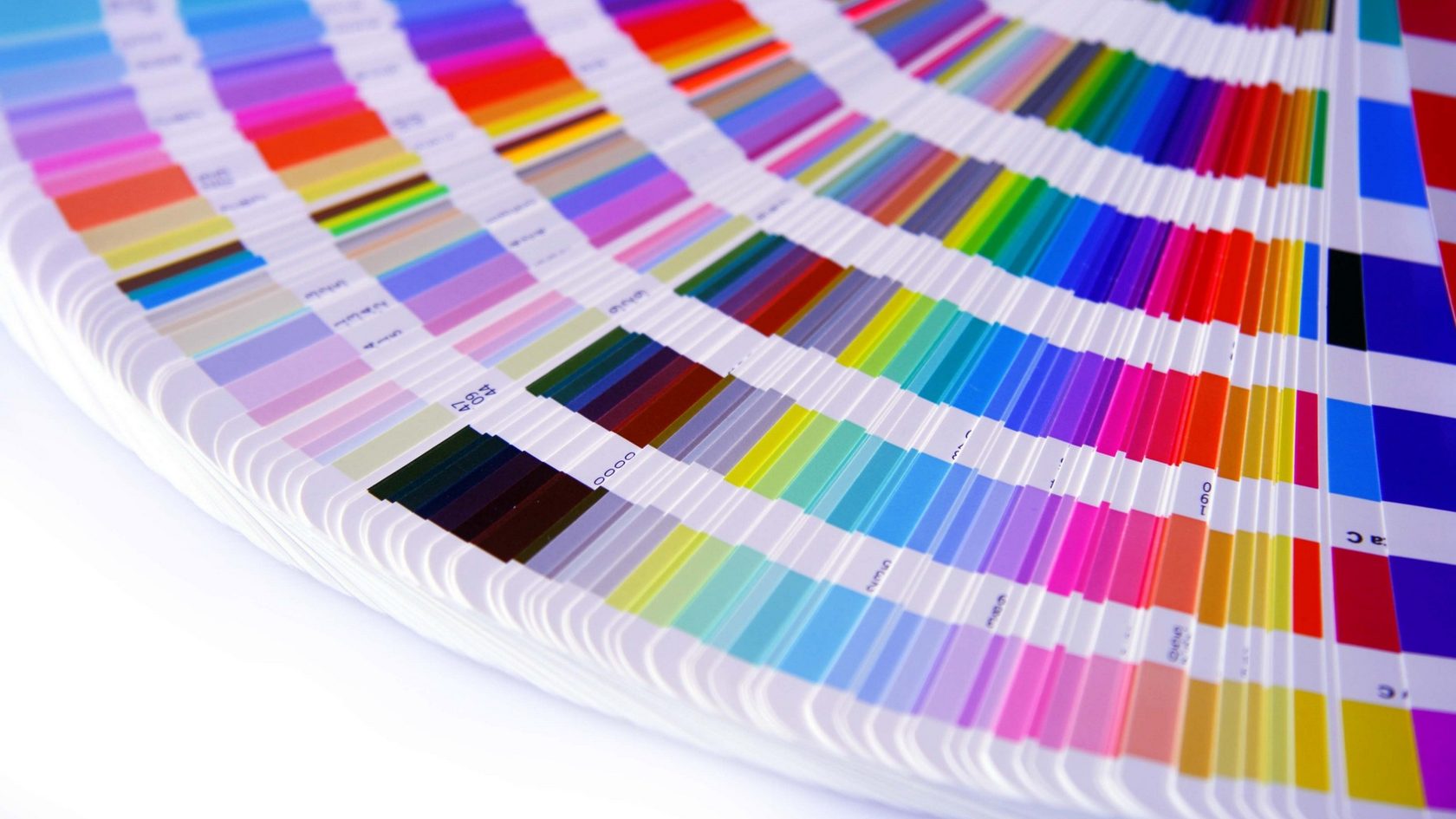 Escala de cores Pantone usada na impressão